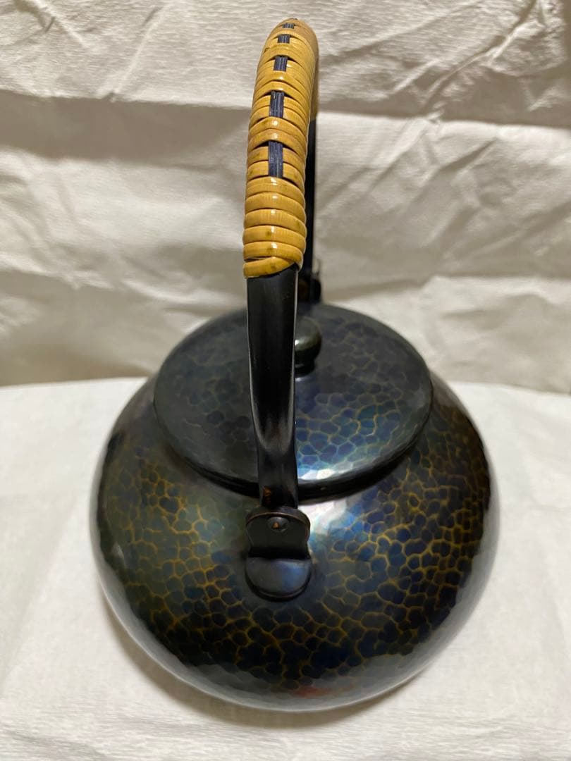 玉川堂 紫金色湯沸 銅器