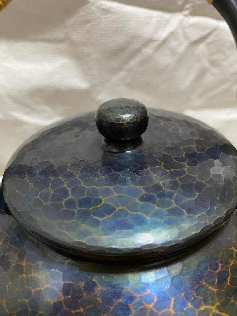 玉川堂 紫金色湯沸 銅器