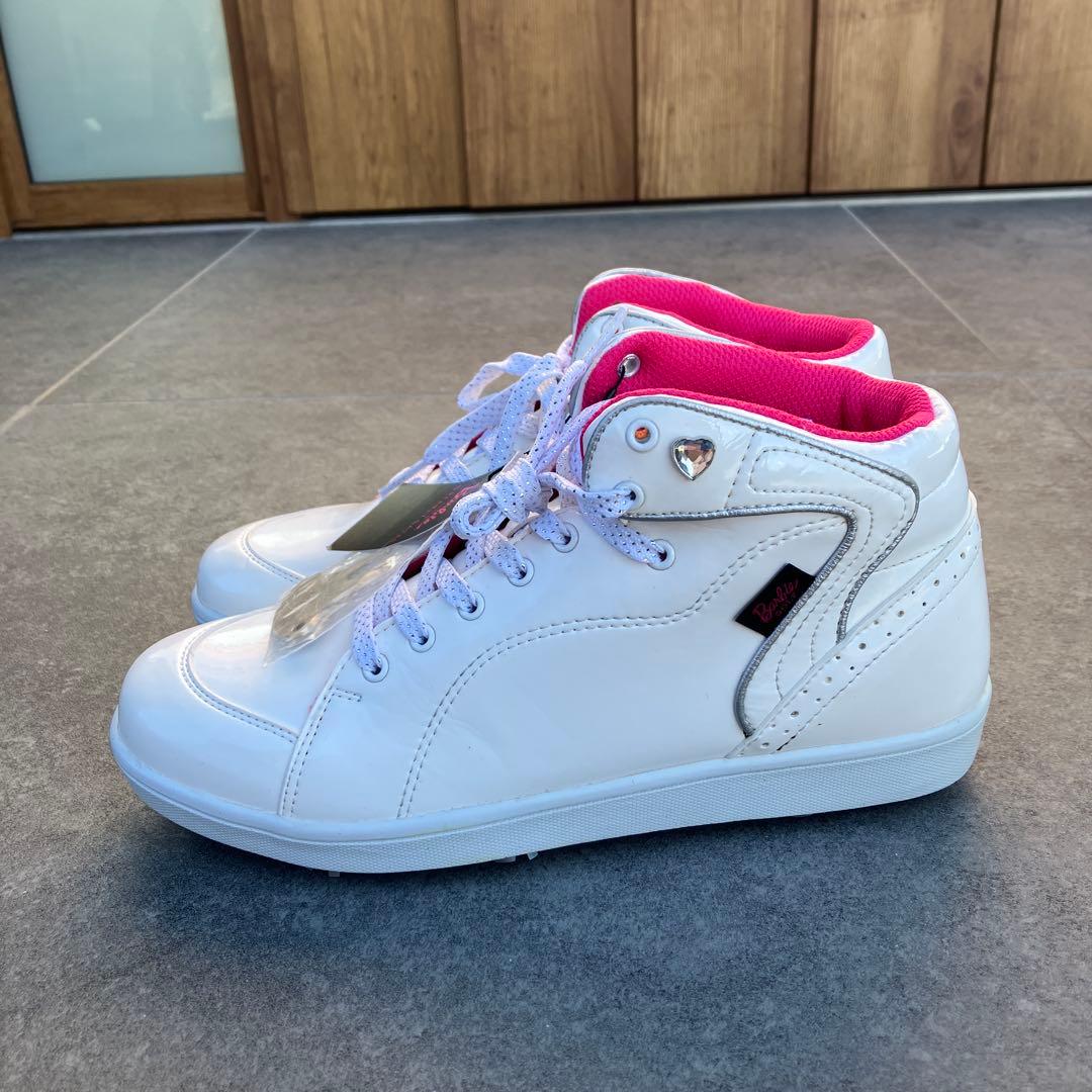 新品　パーリーゲイツ　バービー　コラボ　ゴルフシューズ　24.0