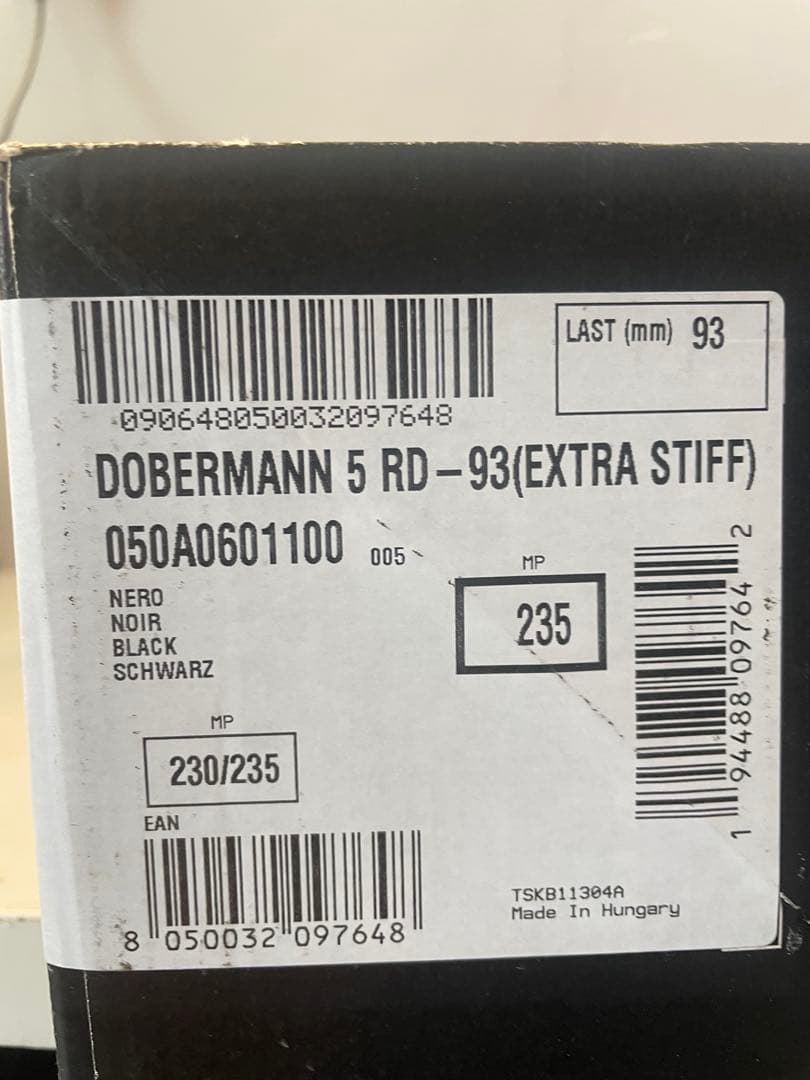 25-26ノルディカ ドーベルマン インナーブーツ 23.5cm