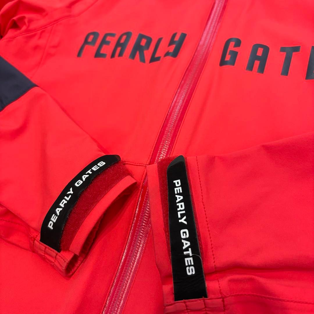パーリーゲイツ PEARLYGATES レインウェア ジャケット 赤 サイズ0