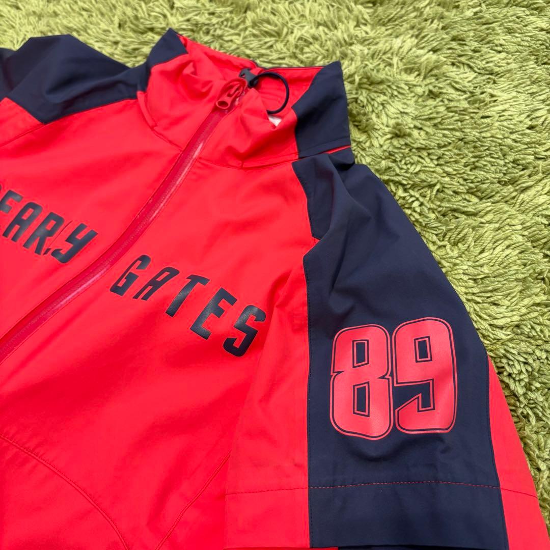 パーリーゲイツ PEARLYGATES レインウェア ジャケット 赤 サイズ0