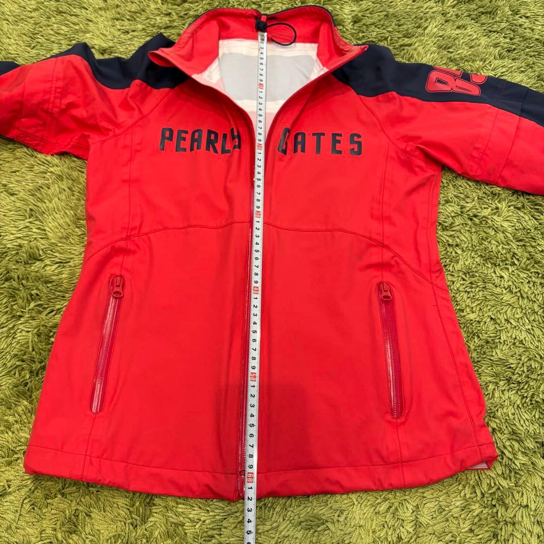 パーリーゲイツ PEARLYGATES レインウェア ジャケット 赤 サイズ0