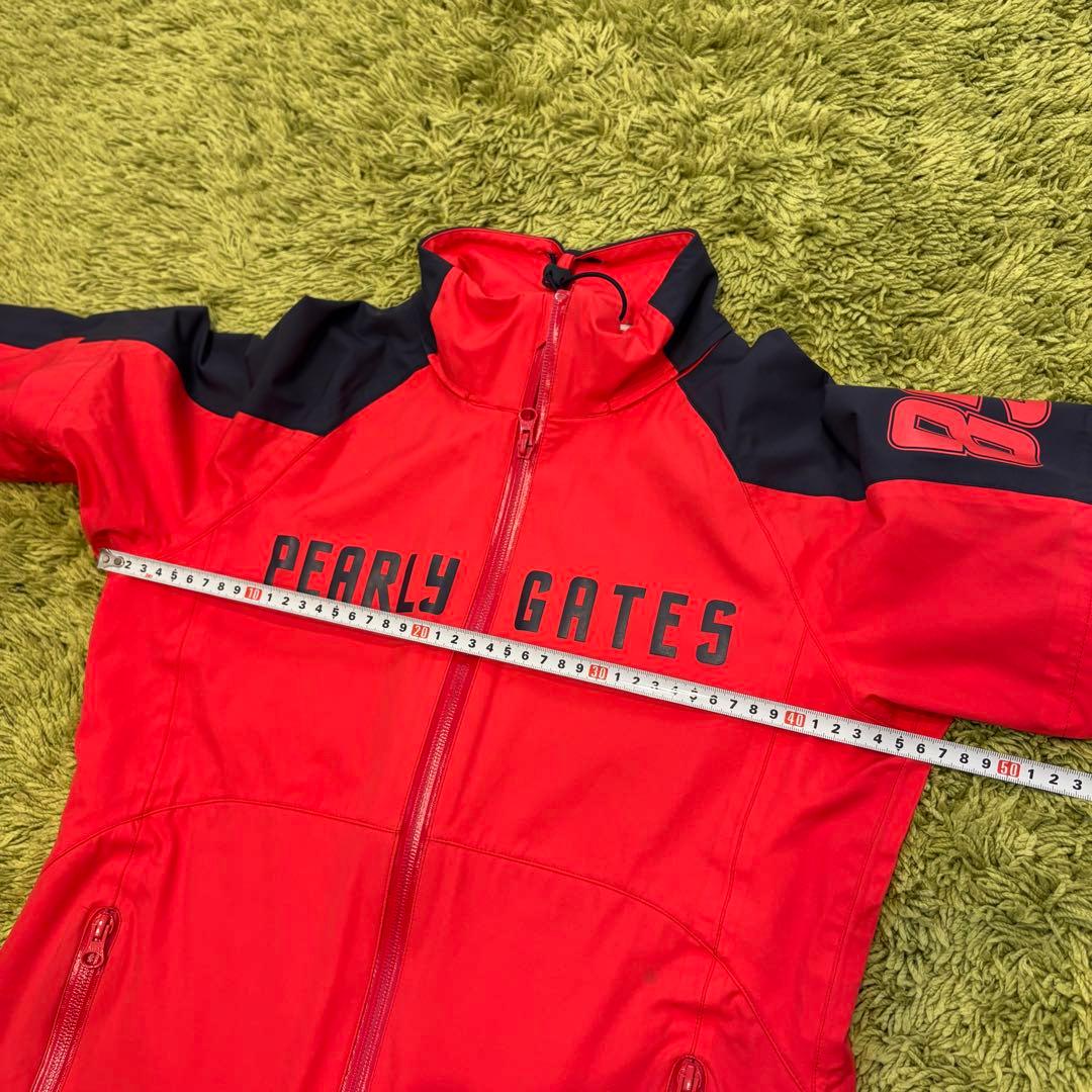 パーリーゲイツ PEARLYGATES レインウェア ジャケット 赤 サイズ0