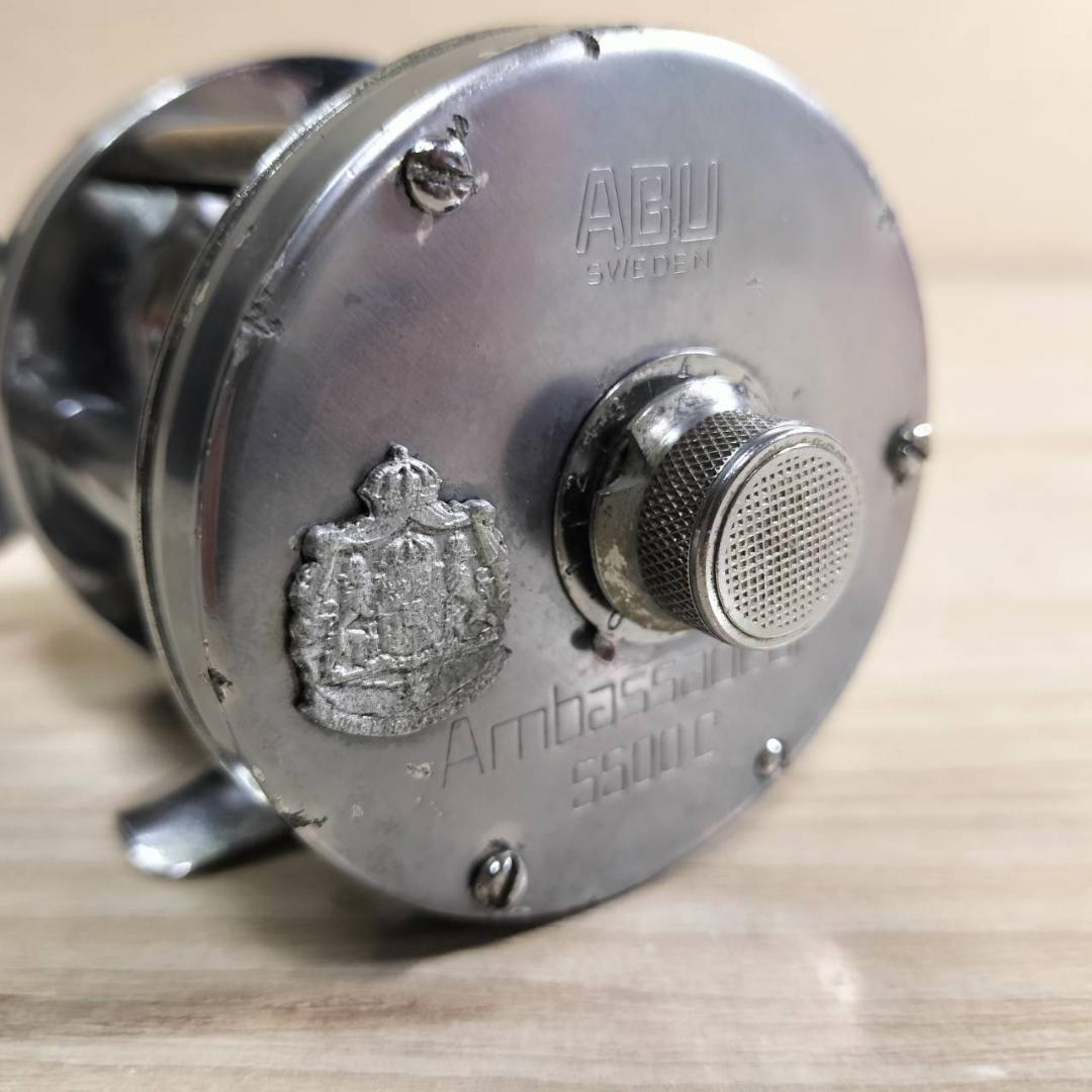 ☆ABU GARCIA アブ アンバサダー 5500C　ビンテージリール　灰