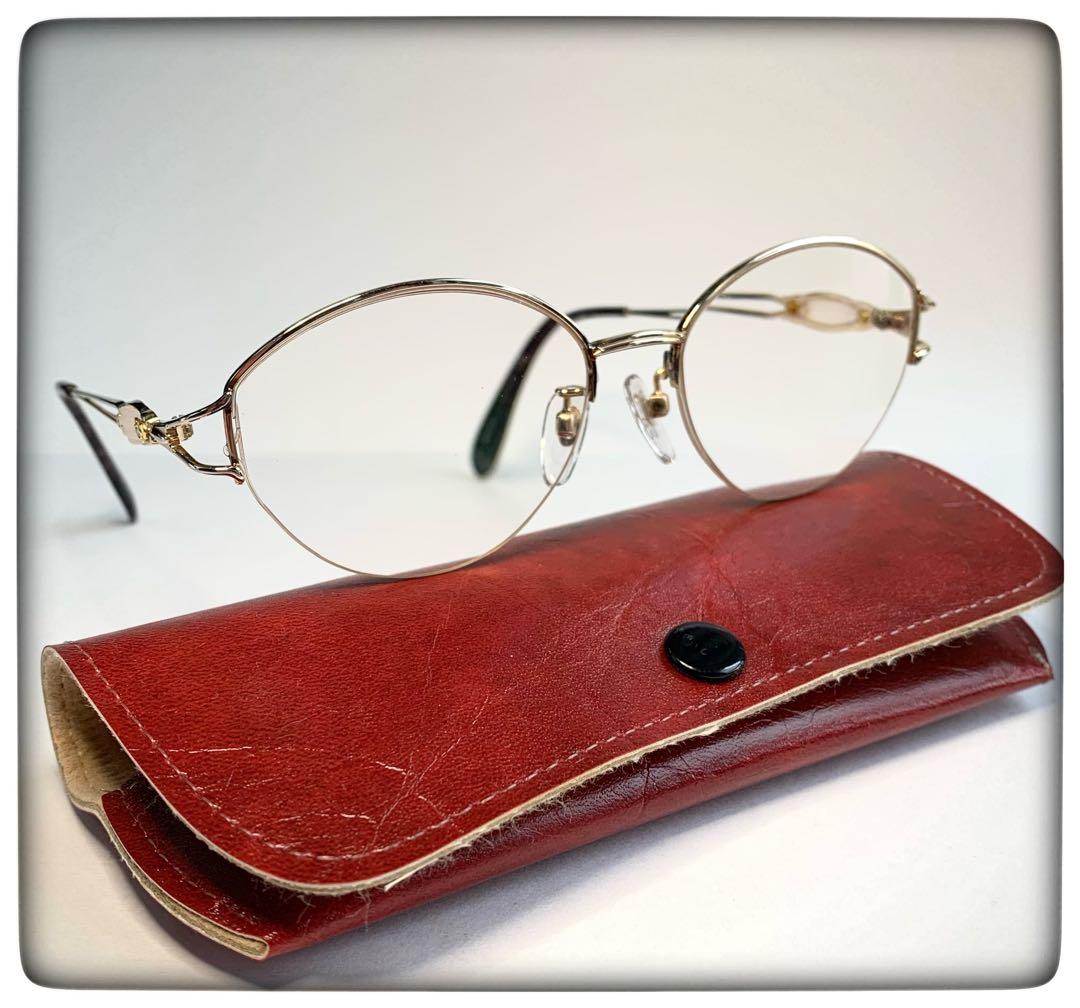 HOYA メガネ　宝飾:天然ダイヤ4石