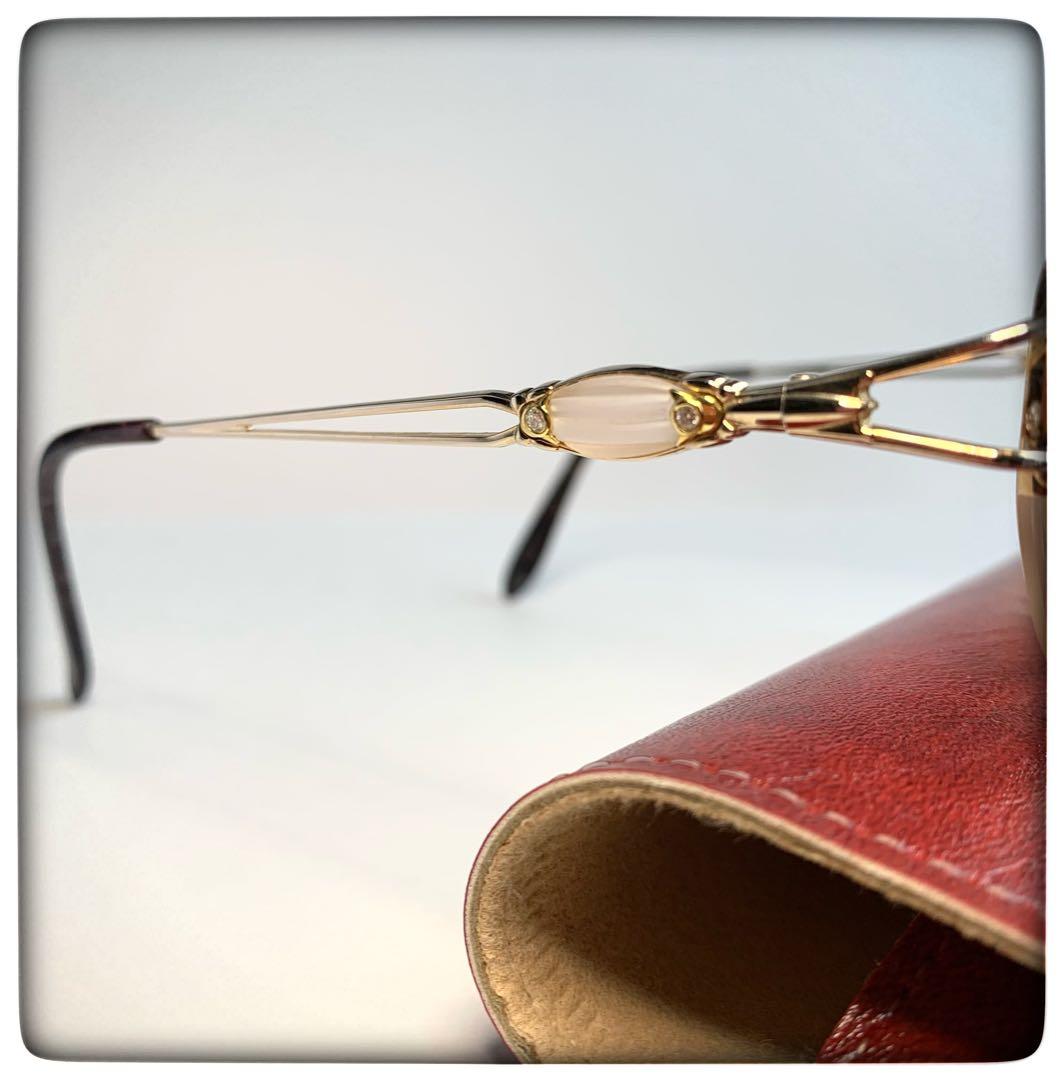 HOYA メガネ　宝飾:天然ダイヤ4石