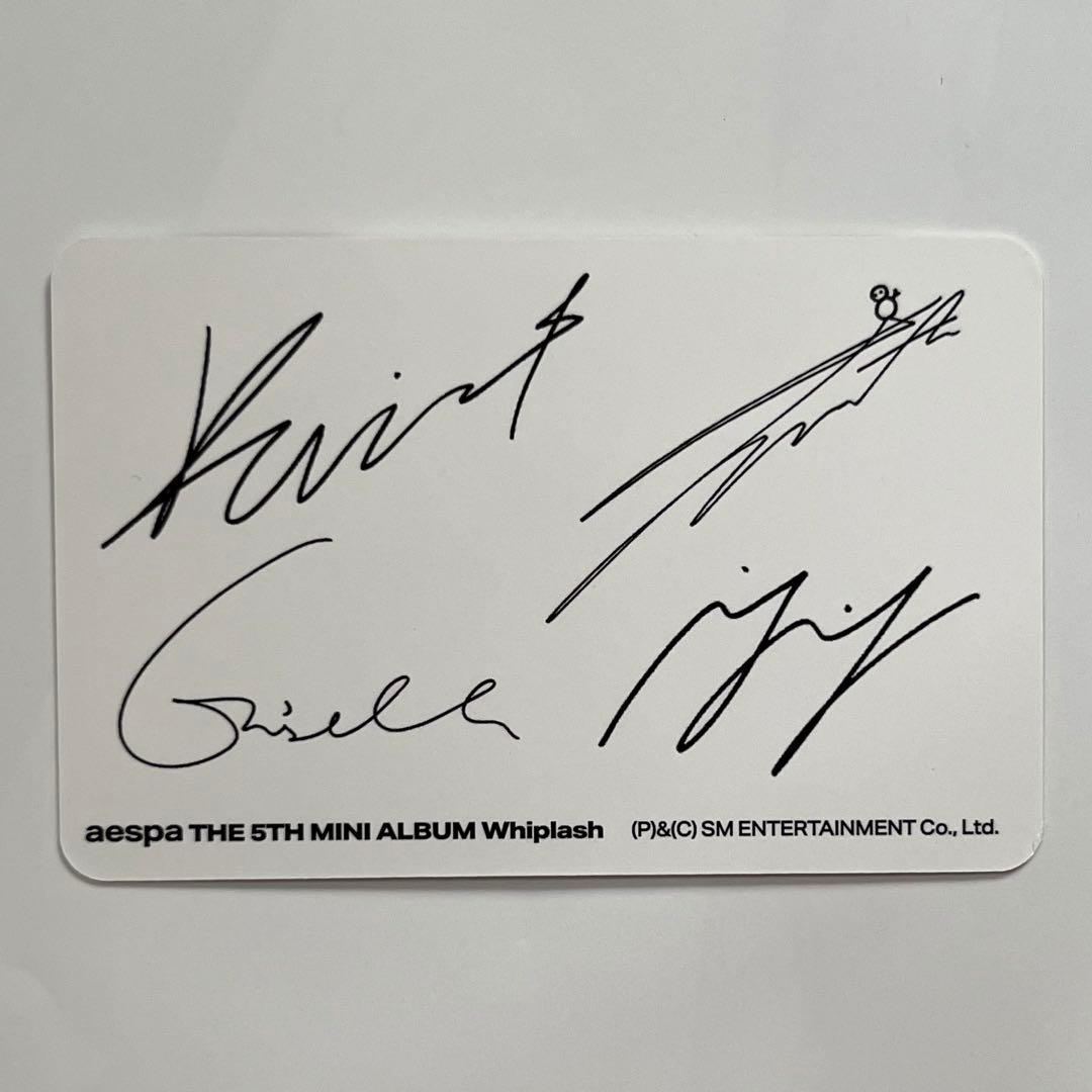 aespa whiplash limited 全員　Tシャツ　トレカ　セット