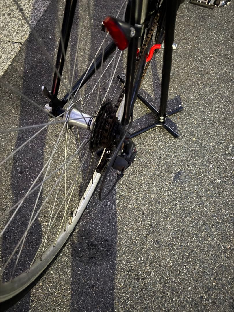 155 自転車 大阪市 【引取り限定】 28インチ 変速付 美品 ロードバイク