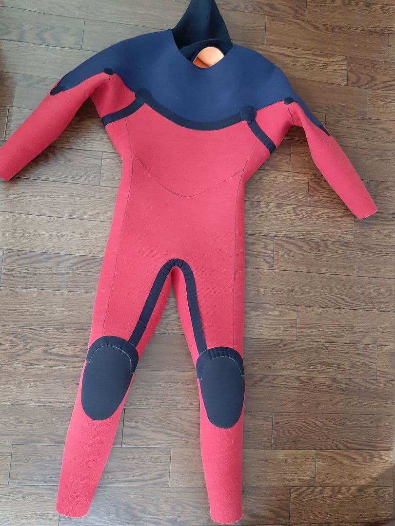 【美品】Zig Zag ウェットスーツ オレンジ/ブラック　キッズ