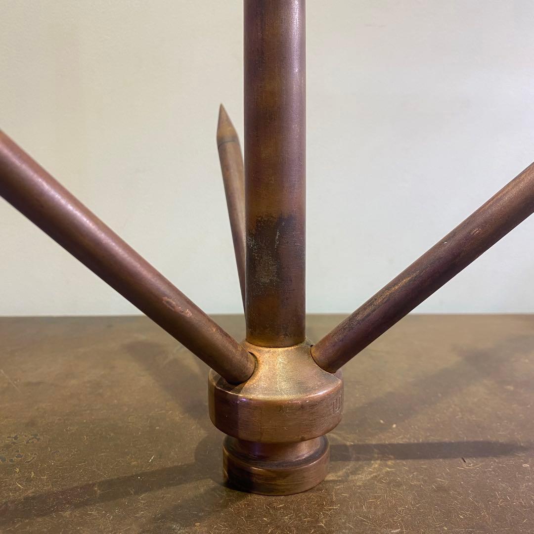 古い銅製の避雷針 オブジェ ディスプレイ