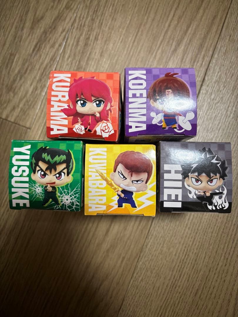 幽遊白書　ぷちフィギュア　幽助　桑原　飛影　蔵馬　コエンマ