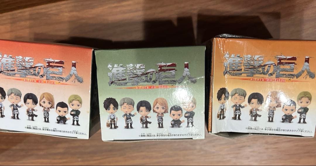 進撃の巨人 フィギュア3体セット　ちびきゅんキャラ