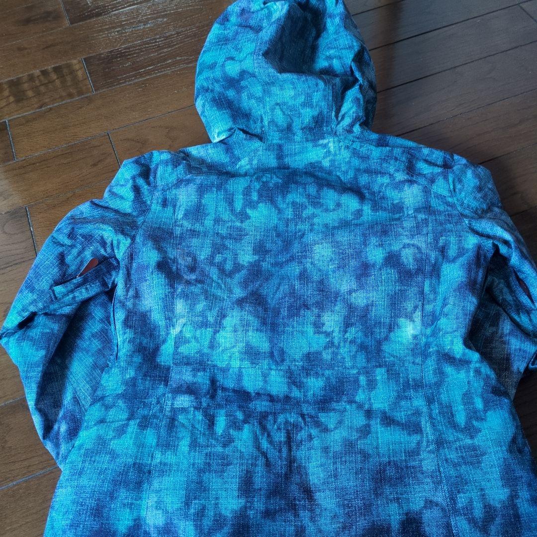 ROXY　スノボウェア　上下セット　Ｍ　総柄　ボタニカル　ワインレッド　ボルドー