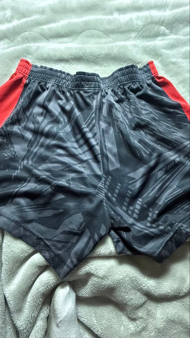 Mizuno 2XL 日本大学バレーボールパンツ 黒/赤