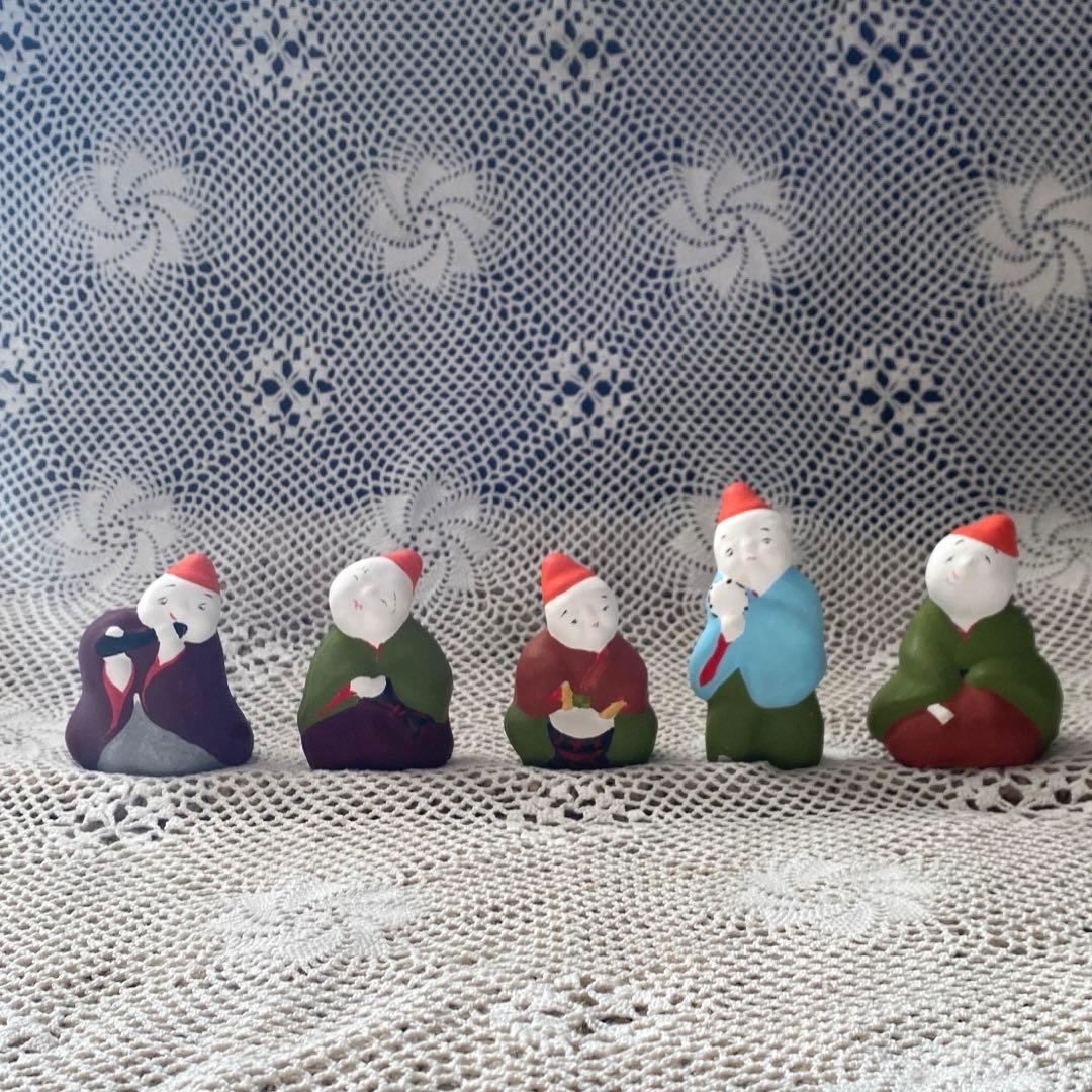 れんべい人形 れんべえ人形 北条土人形 三人官女 五人囃子