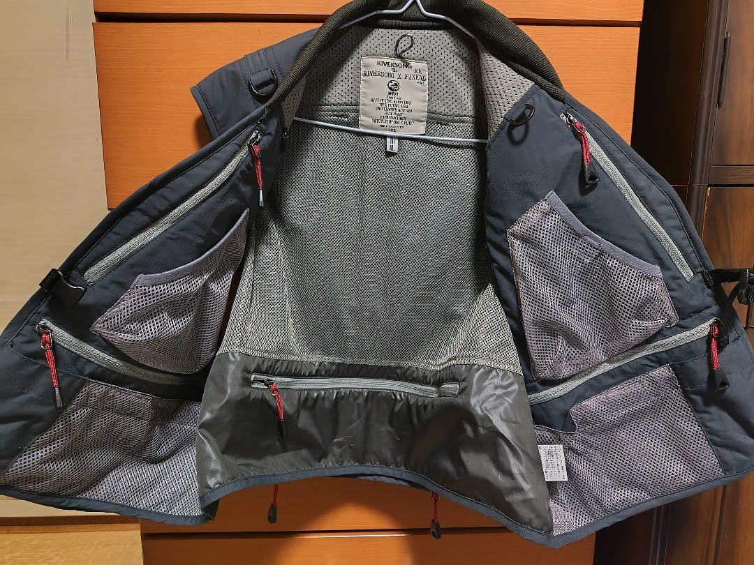 SONG X FIXEND フィッシングベスト グレー XLおまけ付き