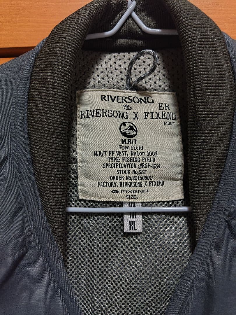 SONG X FIXEND フィッシングベスト グレー XLおまけ付き