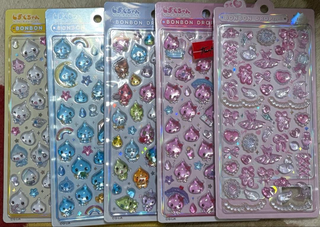 ボンボンドロップシール　しずくちゃん　みるみる　　うるおいオリジナル　正規品