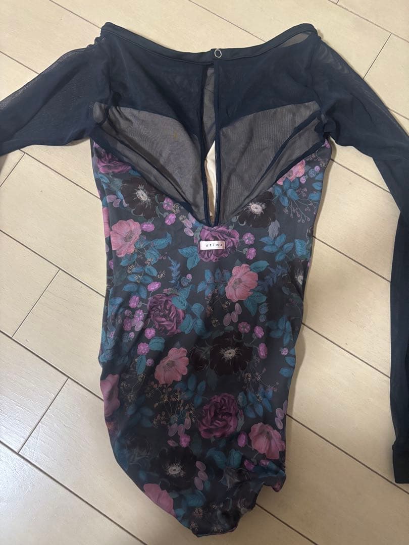 stinaスティナレオタードチャコールレディースP