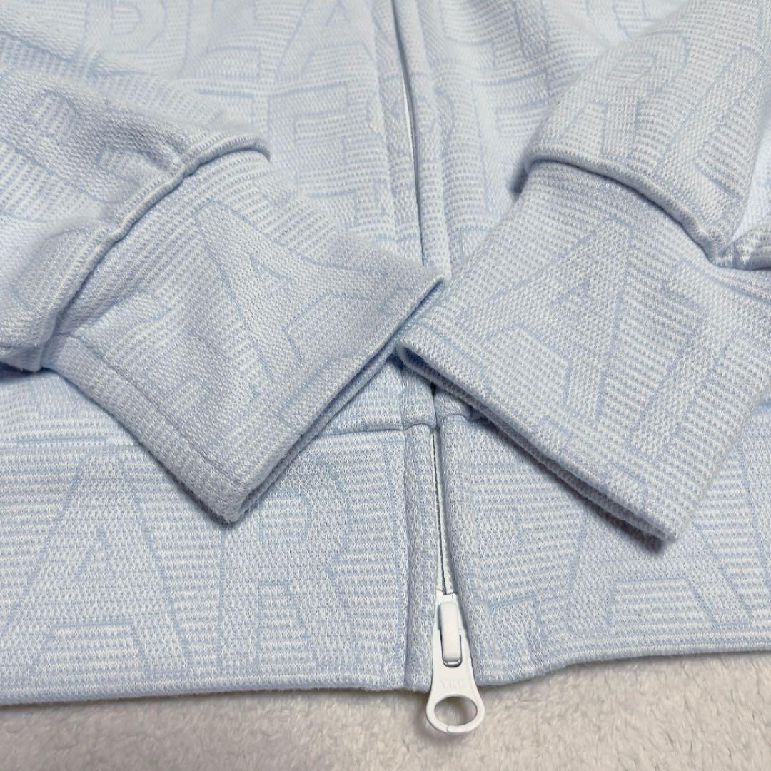 極美品　パーリーゲイツ　2023　セットアップ　ゼブラメッシュ　BIGロゴ柄