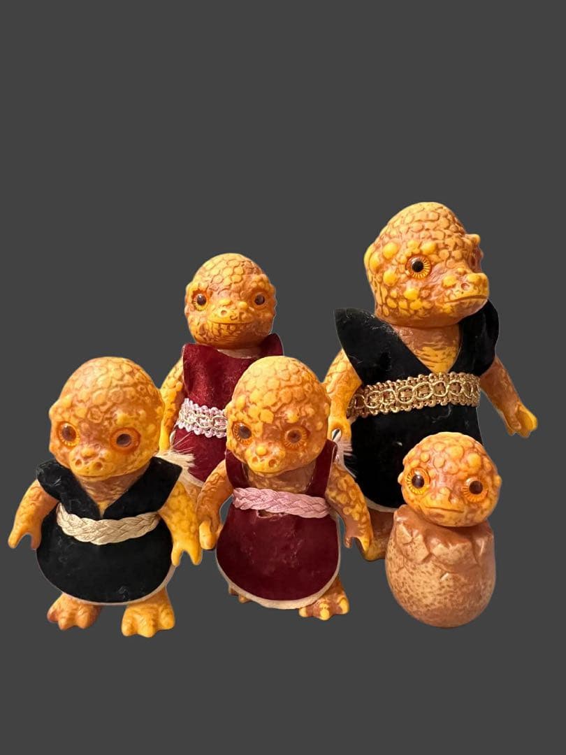 当時物/昭和レトロ★ココロの恐竜家族シリーズ　ソフビ人形