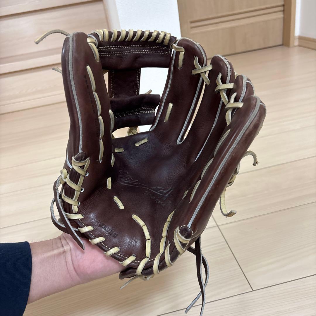 Wilson 硬式グローブ ブラウン ストライプ　87型