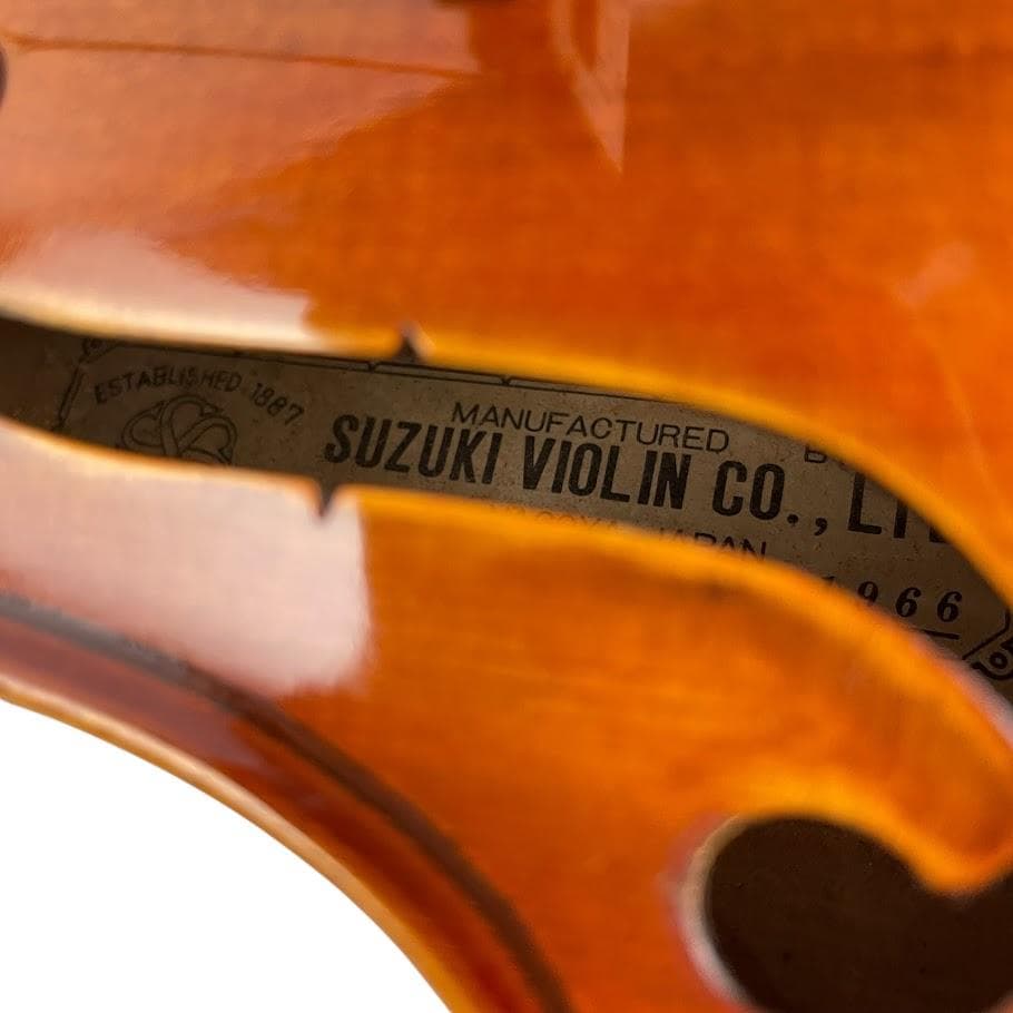 極美品●鈴木バイオリン● 特No.1 4/4 1966年製 violin 極虎杢