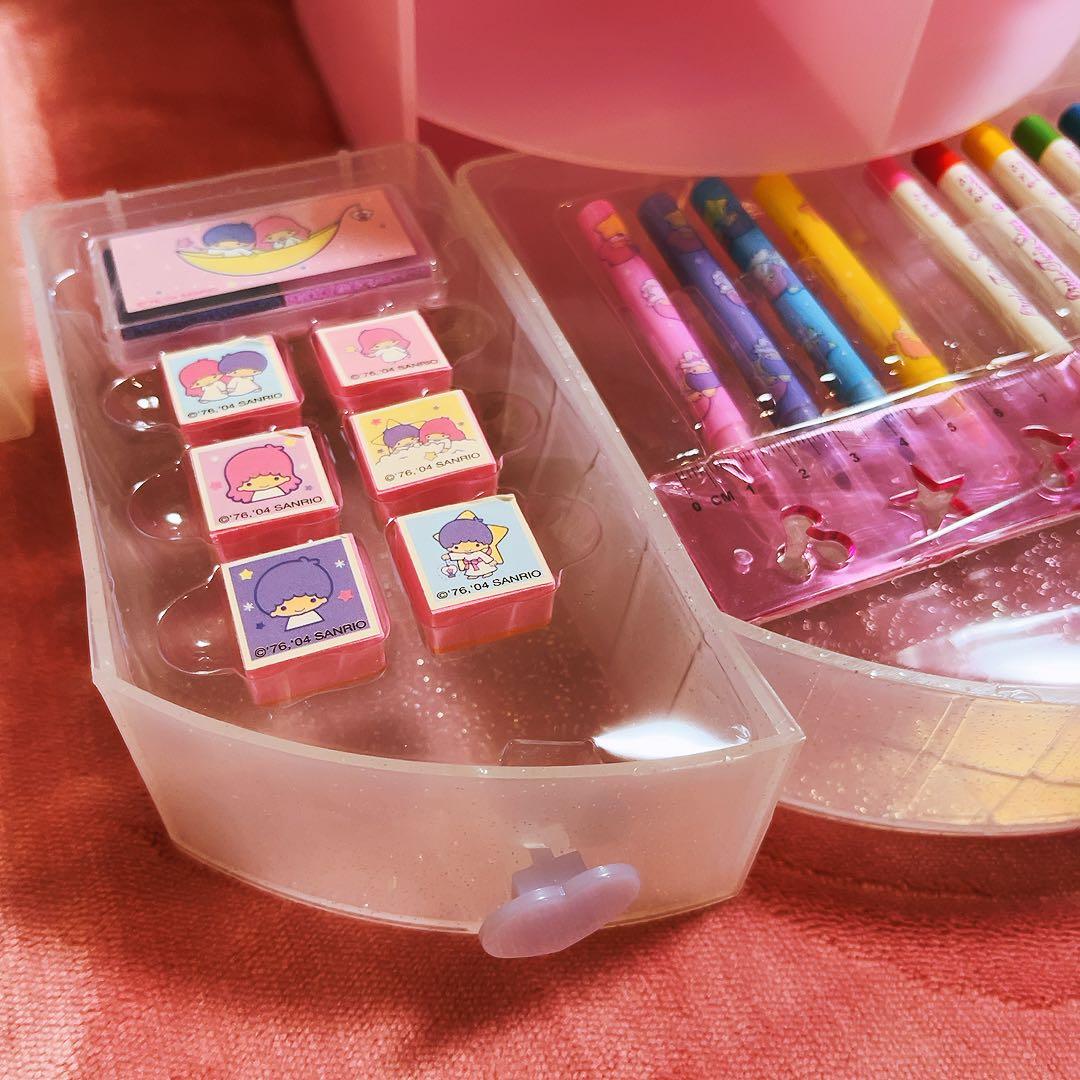 希少レア　キキララ　ミラー　チェスト　ステーショナリーセット　2004 サンリオ