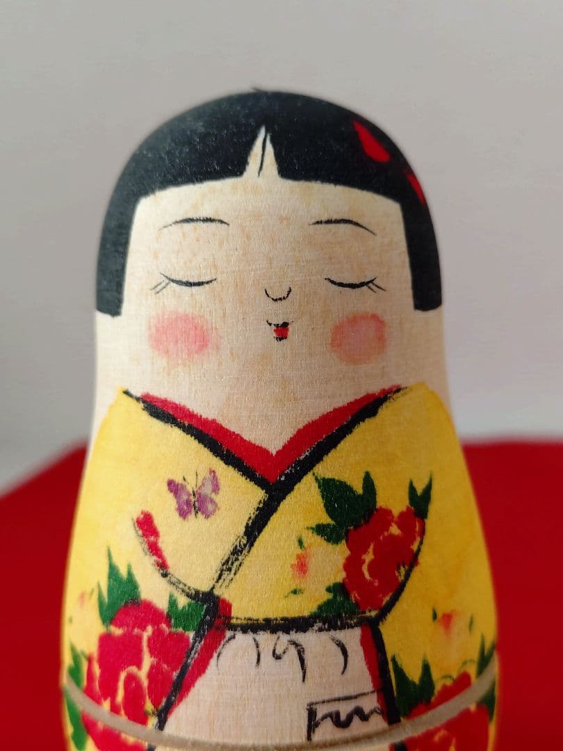 伝統こけし　本間直子工人　マトリョーシカこけし