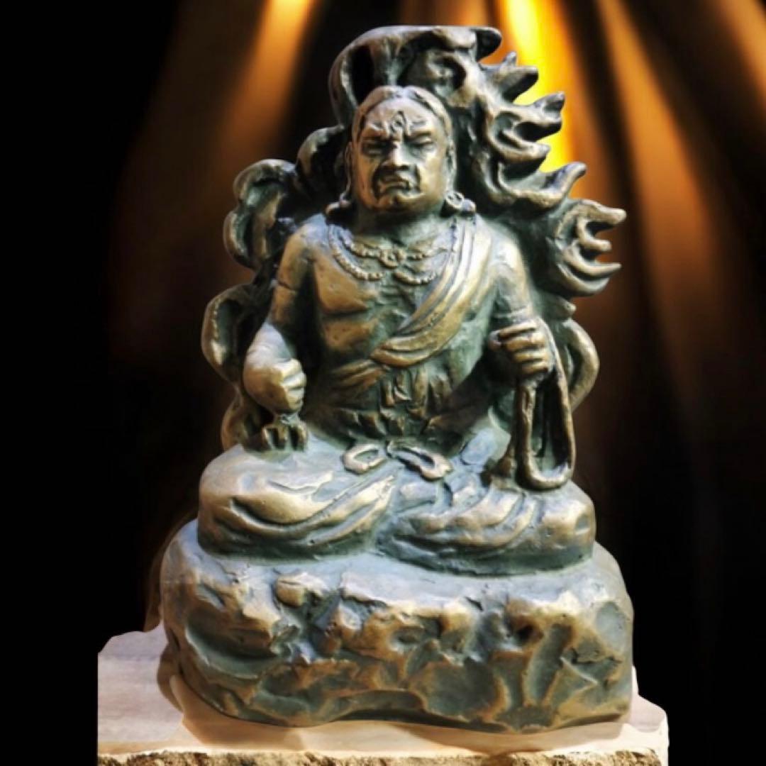 日本彫刻界巨匠　北村西望共箱　不動明王像！