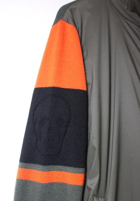 MARK&LONA(マークアンドロナ）ナイロン×ニット 切替 ジャケット L