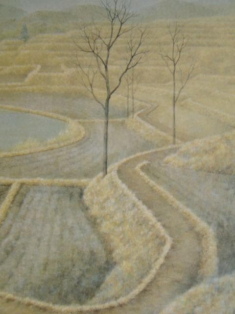 堀井利香、【早春】、希少な額装用画集より、新品額装付、状態良好