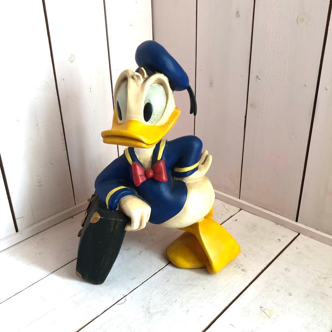 【ドナルドダック 木製アンティークフィギュア】
