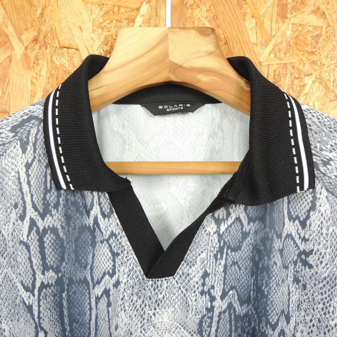 SOLARIS SPORTS ヘビ柄　長袖　ゲームシャツ　美品　サイズ2