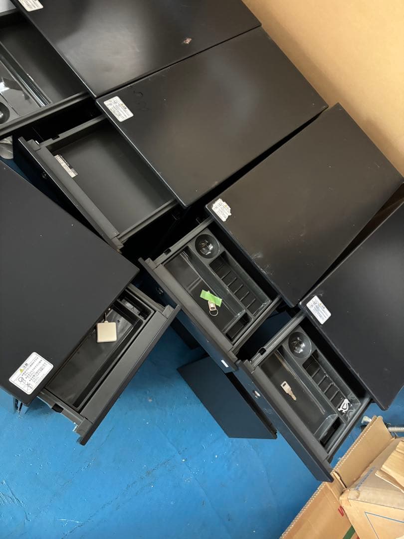 okamura DN38DE Z25 オフィス収納 黒