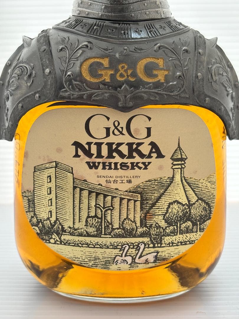 未開封　NIKKA　G&G　WHISKY　仙台工場　騎士　鎧　西洋　ボトル