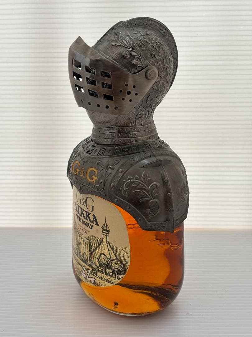 未開封　NIKKA　G&G　WHISKY　仙台工場　騎士　鎧　西洋　ボトル