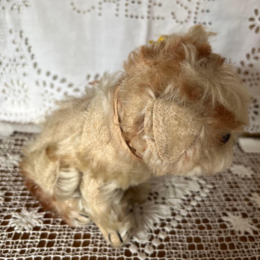 シュタイフ　犬のぬいぐるみ　Molly Puppy Steiff タグボタン有