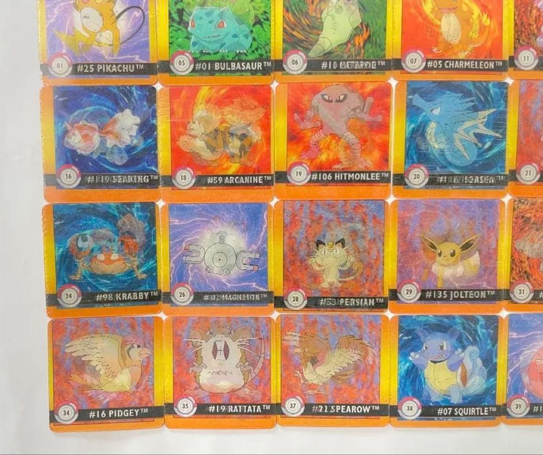 【超 希少】ポケモン 海外版 3Dカード カードダス シール烈伝 最強シール烈伝