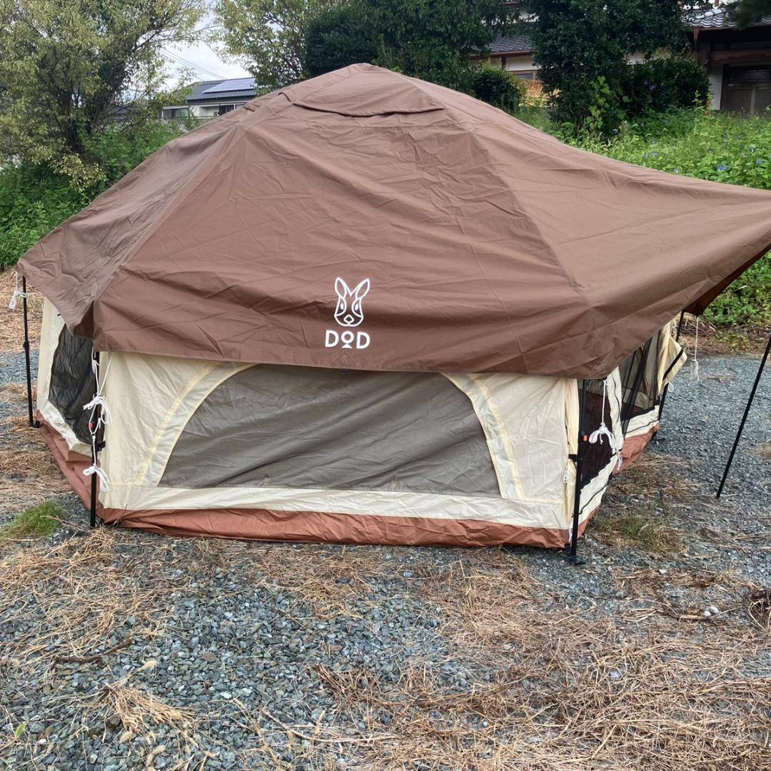 DOD T6-057-BR 大型ワンタッチ でかキノコテント しいたけ ブラウン