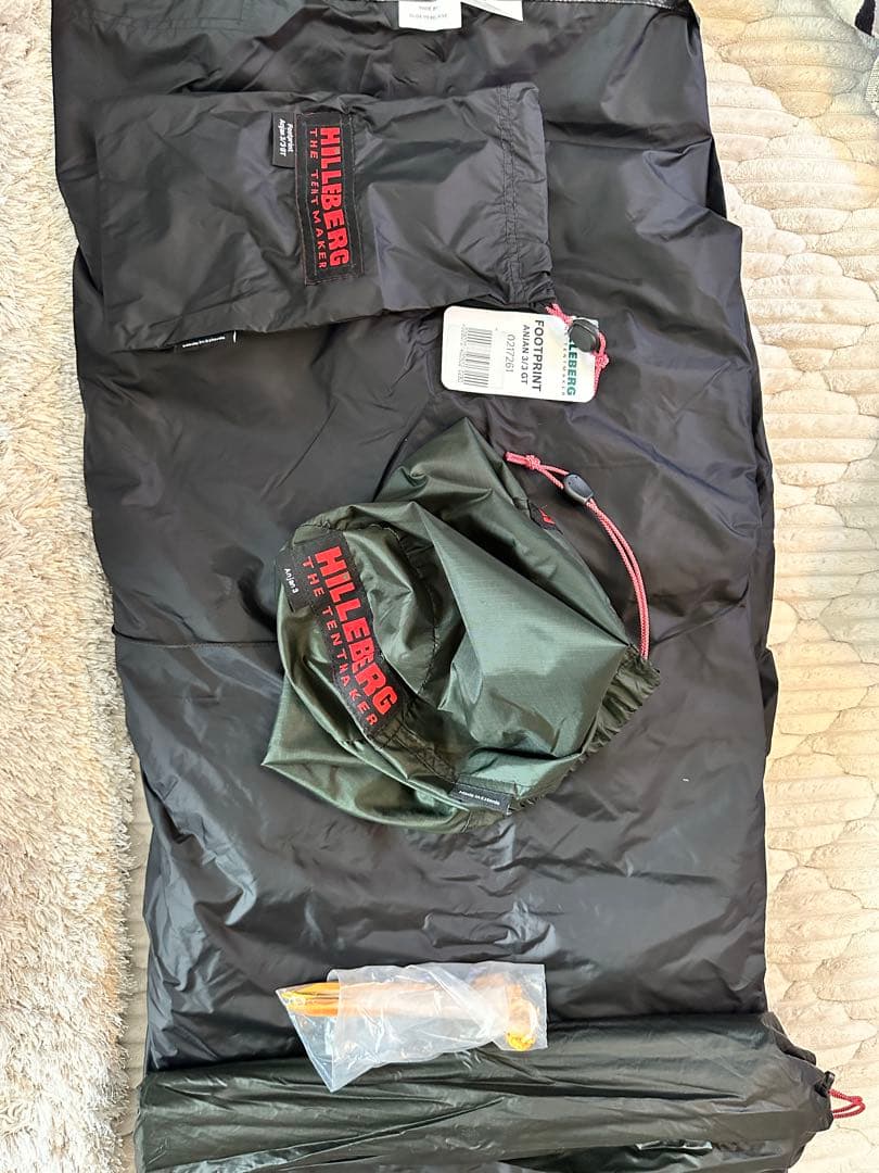 hilleberg ヒルバーグ アンヤン3 グリーン 新品フットプリント付き