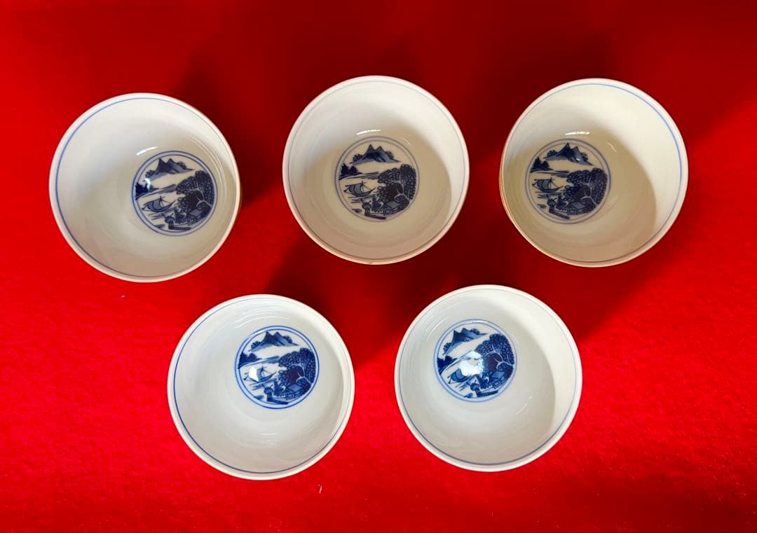 希少 金彩 清水焼 北本陶玉窯 三代暁雲【一風】作 茶碗5客 茶道具