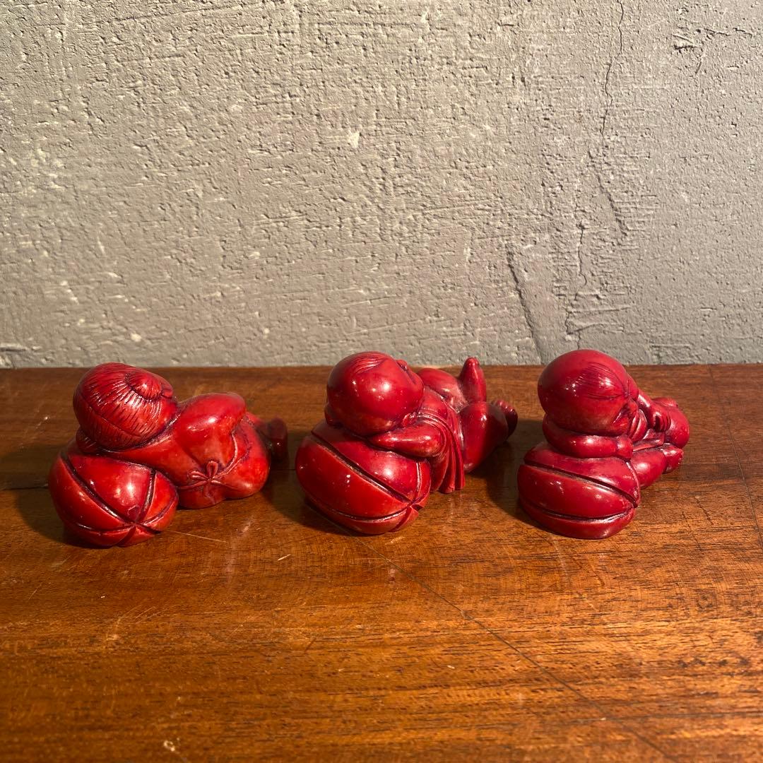 時代物 置物 オブジェ 根付け 唐子 練り物 骨董品 中国美術 コレクション