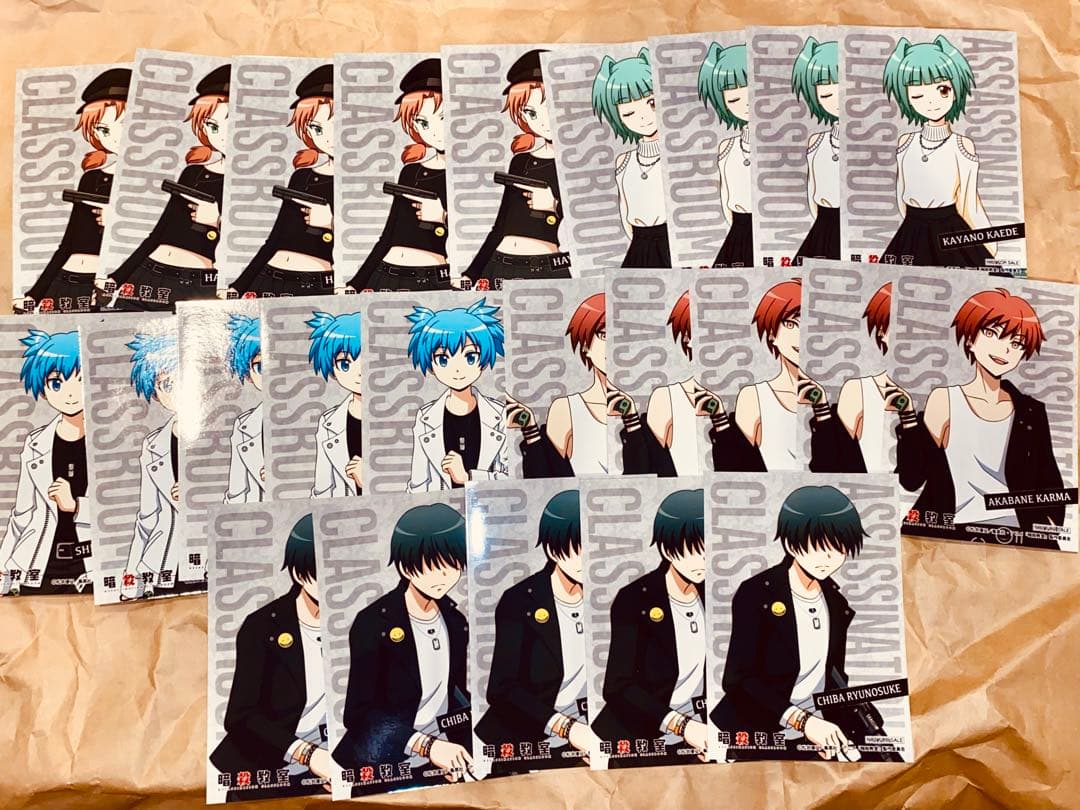 暗殺教室　マルイポップアップ88点　アクリルスタンド　缶バッジ　ミニブロマイド