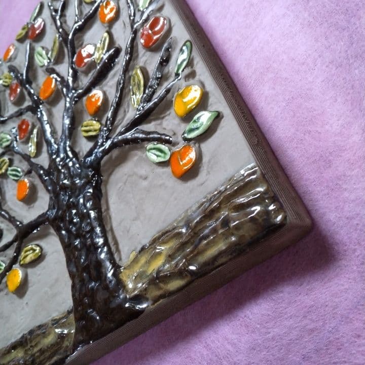 Jie Gantofta ジイ・ガントフタ リンゴの木 陶板 SWEDEN 新品