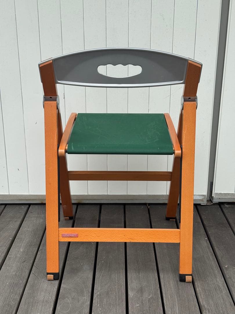 1990's ミッドセンチュリー ポストモダン 折りたたみチェア 2脚セット