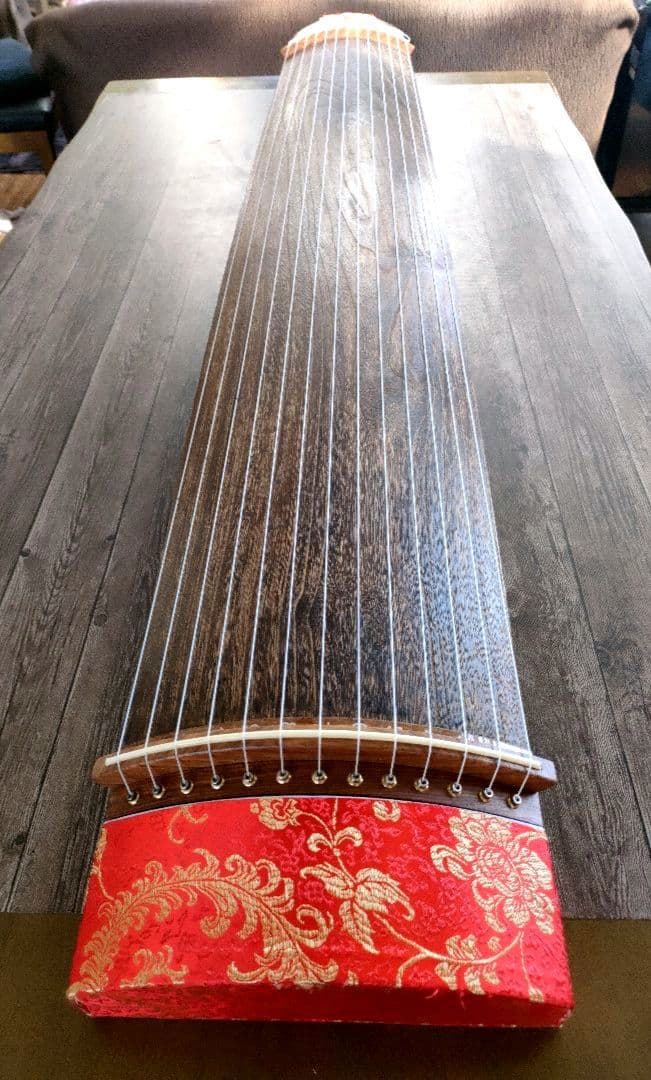 美品　琴　和楽器　弦楽器 13弦　すだれ彫り　付属品