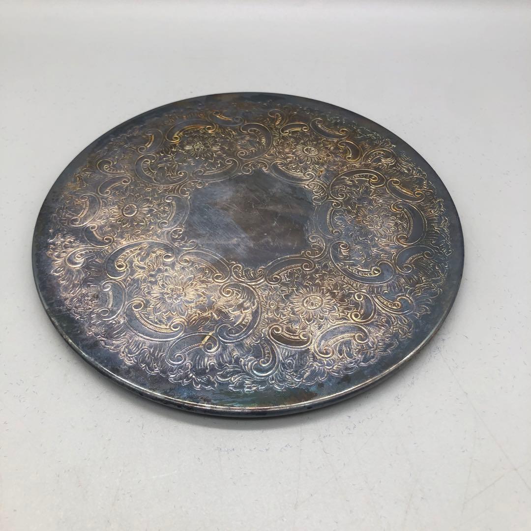 英国王室御用達マッピン＆ウェッブシルバープレートトレイアンティーク金属工芸品