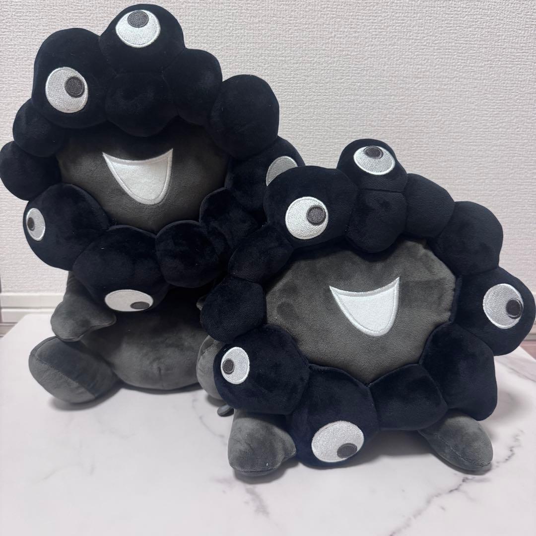 黒ミャクミャク Lサイズぬいぐるみ2体セット